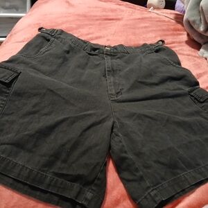 Route 66 Black Cargo Shorts